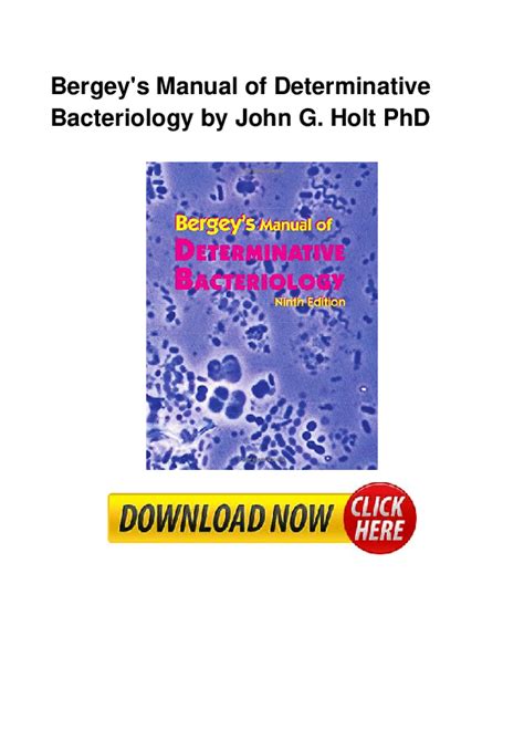 9th edition bergeys manual of determinative bacteriology Kindle Editon